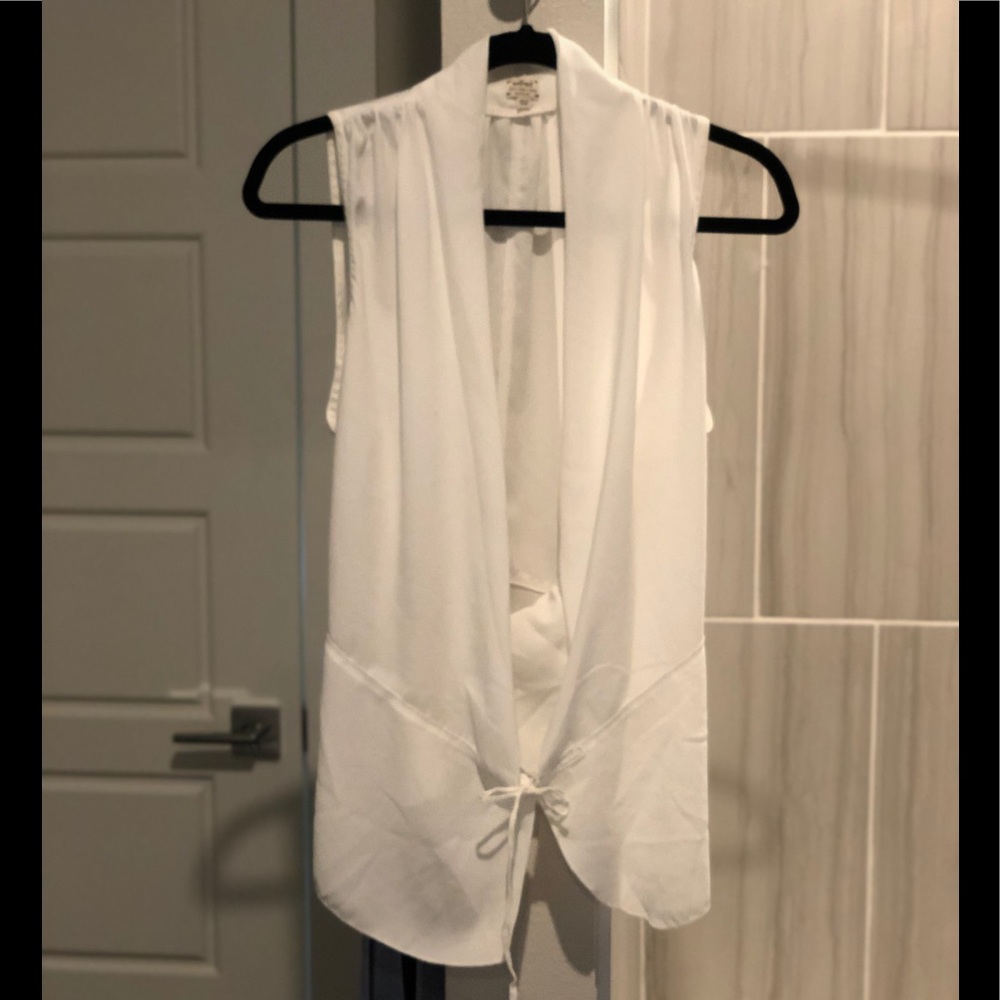 White silk blouse from Aritzia. Size medium
